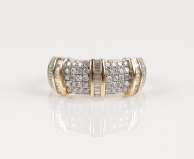 Brillant Diamantring, zus. ca.1,10 ct - Schmuck & Uhren