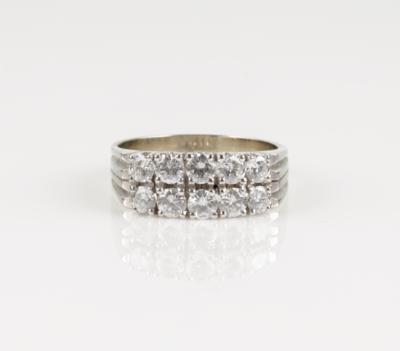 Brillantring zus. 1,24 ct (grav.) - Klenoty a Hodinky