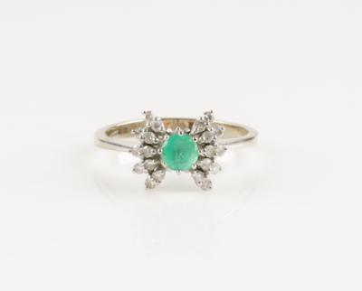 Diamant Smaragd Ring - Gioielli e orologi
