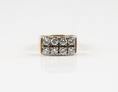 Brillantring, zus. ca. 1,60 ct - Klenoty a Hodinky