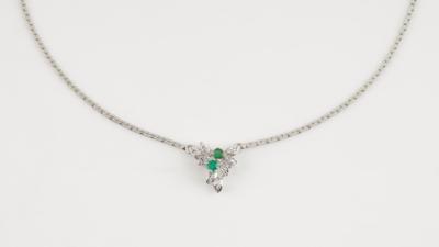 Diamant Smaragd Collier - Schmuck & Uhren