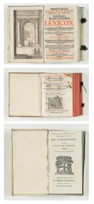 3 Bücher des 16., 17.  &  18. Jahrhunderts: - Arte, antiquariato e gioielli