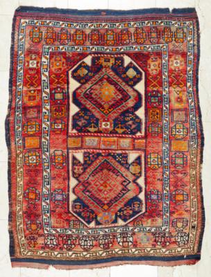 Antiker anatolischer Teppich, ca. 150 x 124 cm, Anatolien, Anfang 20. Jahrhundert - Umění, starožitnosti, šperky