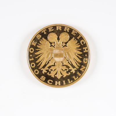 Goldmünze 100 Schilling 1935 "Magna Mater Austriae" - Antiques, art and jewellery