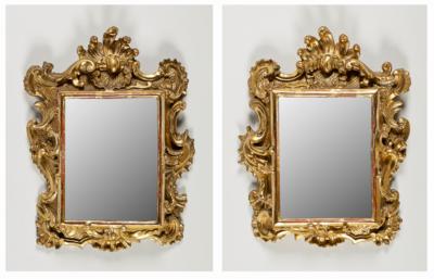 Paar Spiegelrahmen, 18. Jahrhundert - Umění, starožitnosti, šperky