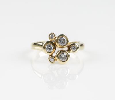 Brillant Ring zus. ca. 0,60 ct - Jewellery and watches