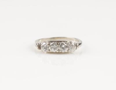 Brillantring zus. 0,95 ct (grav.) - Schmuck & Uhren