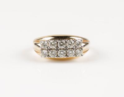 Brillantring zus. ca. 0,95 ct - Klenoty a Hodinky