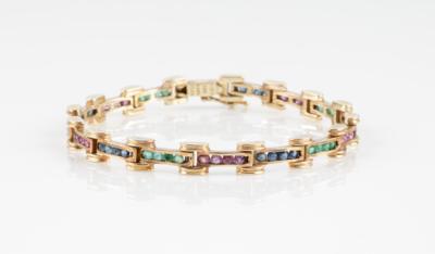 Saphir, Rubin, Smaragd Armband - Jewellery and watches