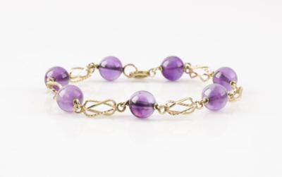 Amethyst Armkette - Klenoty a Hodinky