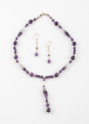 Amethyst Collier und -Ohrgehänge - Schmuck & Uhren