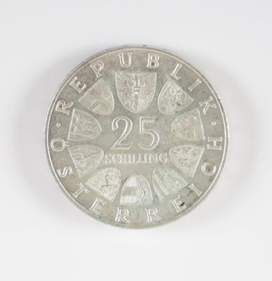 19 Stk. 25 Schillingmünzen - Kunst & Antiquitäten