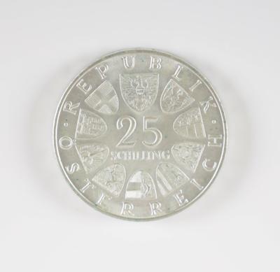 19 Stk. 25 Schillingmünzen - Arte e antiquariato