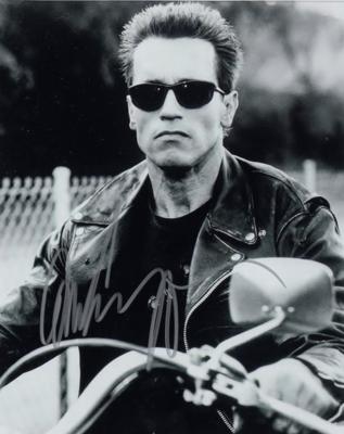 Autogrammphoto von Arnold Schwarzenegger - Kunst & Antiquitäten