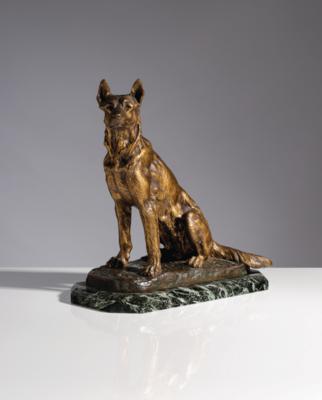 Deutscher Schäferhund, Entwurf Albert Laplanche (Lyon 1854-1935 Paris), um 1900 - Art & Antiques