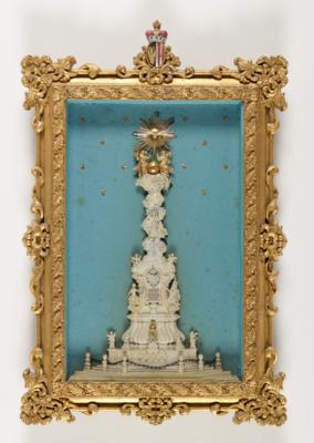 Die Linzer Dreifaltigkeitssäule, um 1850 - Arte e antiquariato