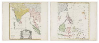 Große Landkarte von Südostasien "Carte des Indes Orientales", - Art & Antiques