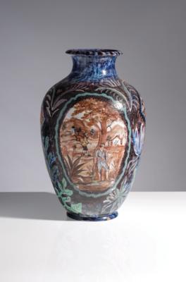 Große Vase, Entwurf Ernst Huber (1895-1960), Schleiss Gmunden, um 1930 - Arte e antiquariato