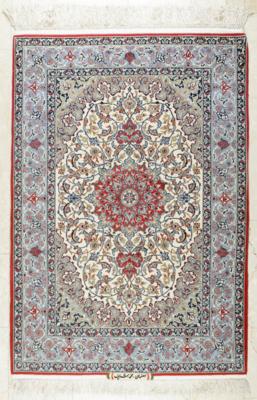 Isfahan Teppich (signiert), ca. 161 x 112 cm, Zentralpersien, Ende 20. Jahrhundert - Umění a starožitnosti
