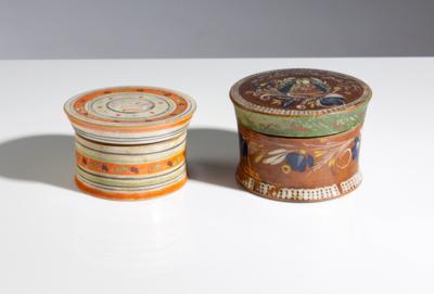 Zwei Viechtauer Krösendosen, Oberösterreich, 19. Jahrhundert - Kunst & Antiquitäten