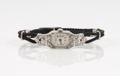 Brillant Altschliffdiamant Damenarmbanduhr, zus. ca. 0,70 ct - Jewellery & watches