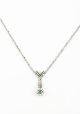 Diamant Smaragd Collier - Jewellery & watches