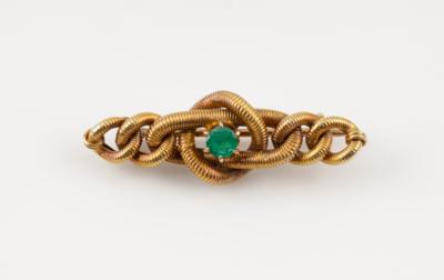 Smaragdbrosche um 1900 - Jewellery & watches