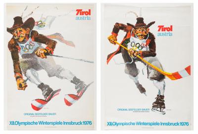 Olympische Winterspiele 1976, 2 Plakate nach Walter Pötsch - Dipinti