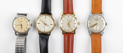 4 Vintage Armbanduhren Luga, Hipco, Numa, Technos - Jewellery & watches