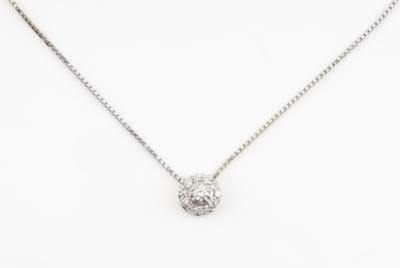 Brillantcollier, zus. ca. 0,60 ct - Klenoty & Hodinky