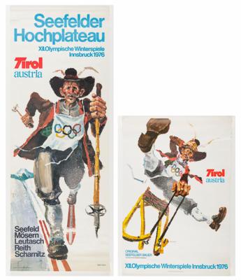 Olympische Winterspiele 1976, 2 Plakate nach Walter Pötsch - Paintings