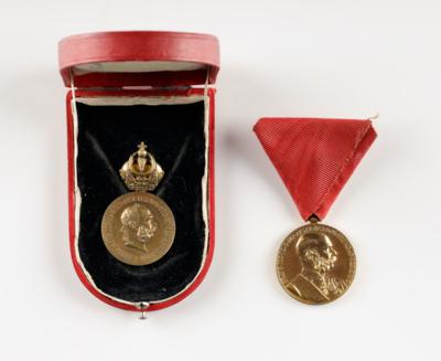 2 Bronzene Militärverdienstmedaillen - Arte e antiquariato