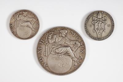 3 Medaillen Papst Pius XI - Arte e antiquariato