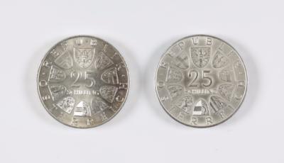 33 Stk. 25 Schillingmünzen - Arte e antiquariato