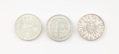 64 Stk. Silbermünzen ATS 100.- - Arte e antiquariato