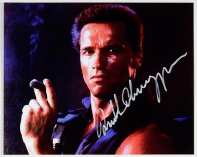 Autogrammphoto von Arnold Schwarzenegger - Art & Antiques