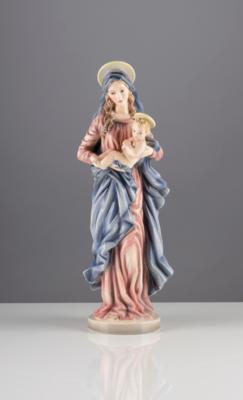 Madonna mit Christuskind, Entwurf Rudolf Podany (1876-1963), Ausführung Fa. Keramos, Wien - Kunst & Antiquitäten