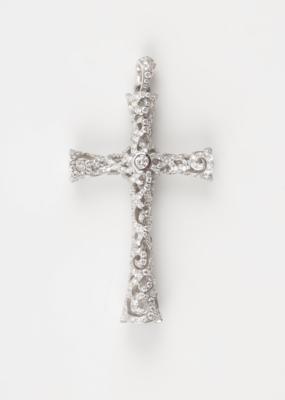 Brillant Kreuz Anhänger zus. ca. 2,00 ct - Gioielli & orologi