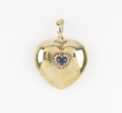 Diamant Herz Anhänger - Klenoty & Hodinky