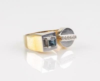 Diamant Saphirring - Schmuck & Uhren