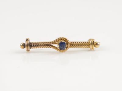 Saphir Brosche um 1900 - Jewellery & watches