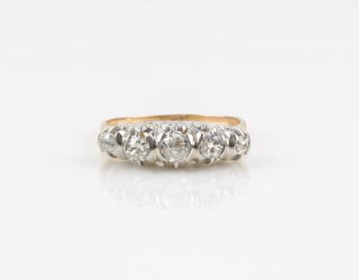 Altschliff Diamantring zus. ca. 0,60 ct - Schmuck & Uhren