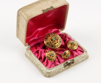 Smaragd Schmuckset um 1900 - Jewellery & watches