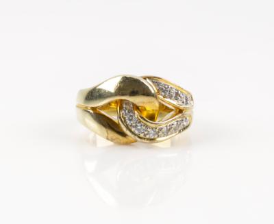 Brillantring zus. 0,32 ct (grav) - Schmuck & Uhren