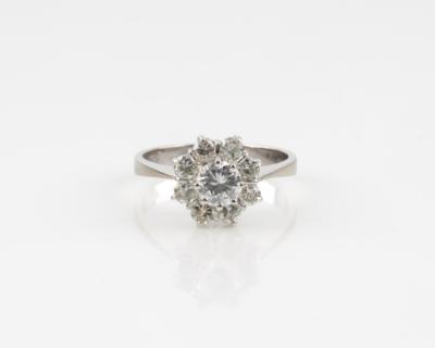 Brillantring, zus. ca. 1,10 ct - Schmuck & Uhren