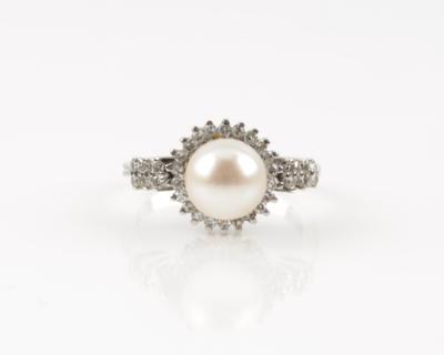 Diamant Kulturperlen Ring - Jewellery & watches