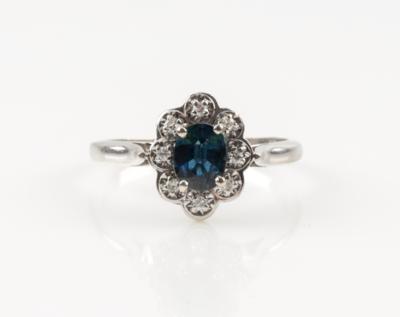 Diamant Saphir Ring - Schmuck & Uhren