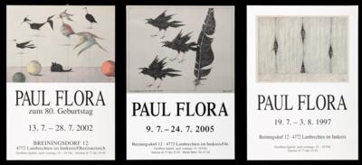 Paul Flora *, 3 Plakate: - Paintings