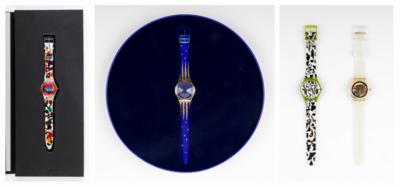 4 Swatch Uhren - Jewellery & watches