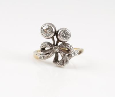 Altschliff Diamant Brillant Ring zus. ca. 1,00 ct - Klenoty & Hodinky